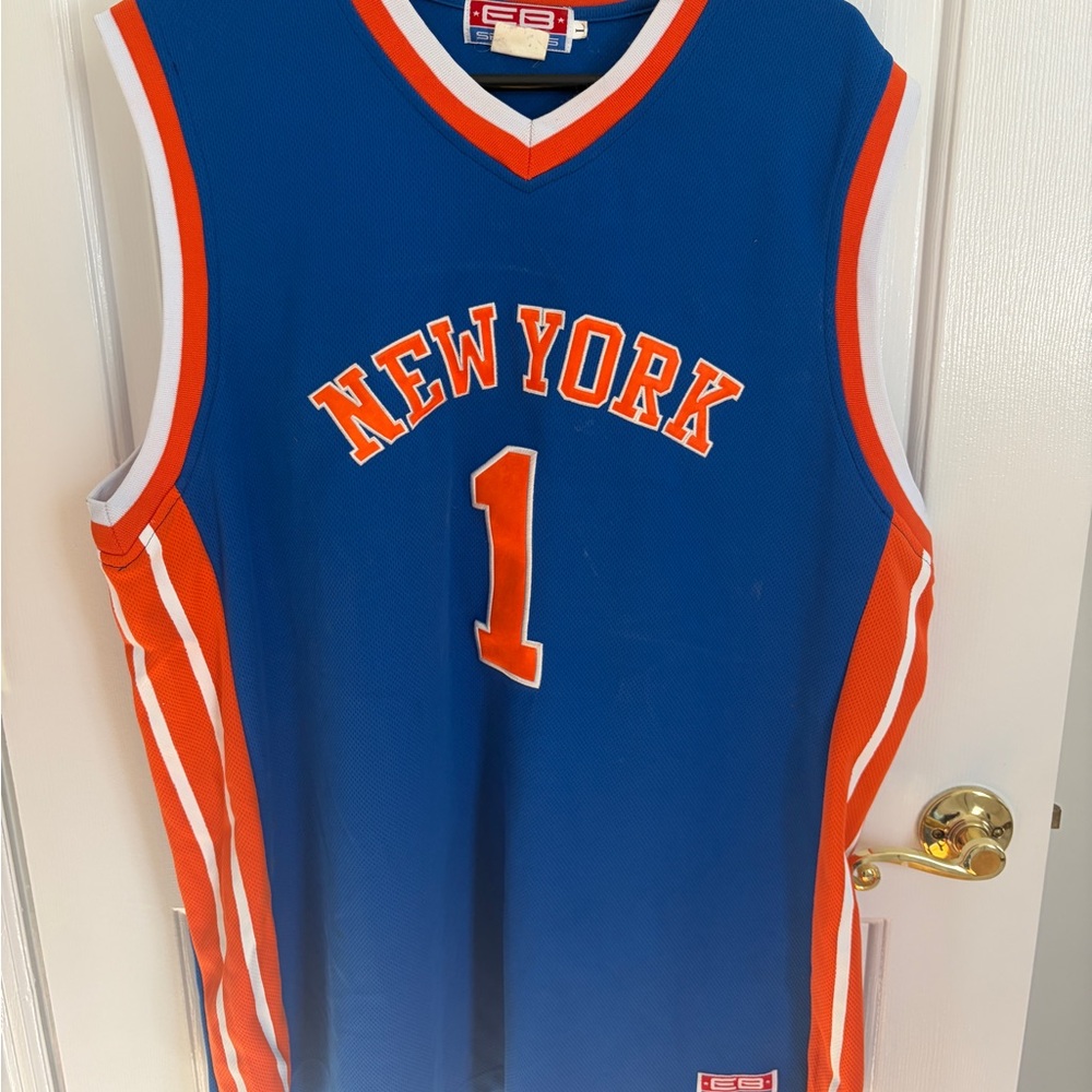 NY Knicks Men's Basketball Jersey #1